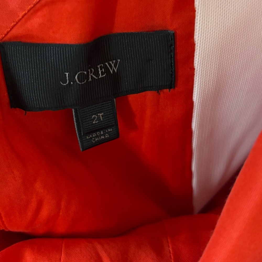 J. Crew‎ Silk Blend Red Off-Shoulder Dress - Picture 8 of 10